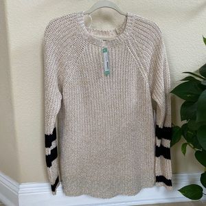 Ferrilla Varsity Striped Cotton Blend Pullover